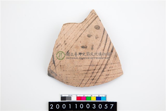 彩繪紋陶片