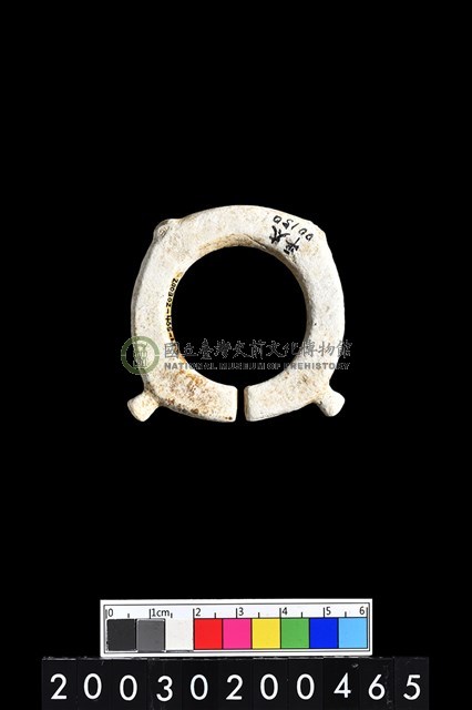 帶四突起環狀玦形玉耳飾