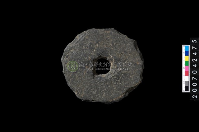 石環製作材料-中央帶小啄孔打製圓板