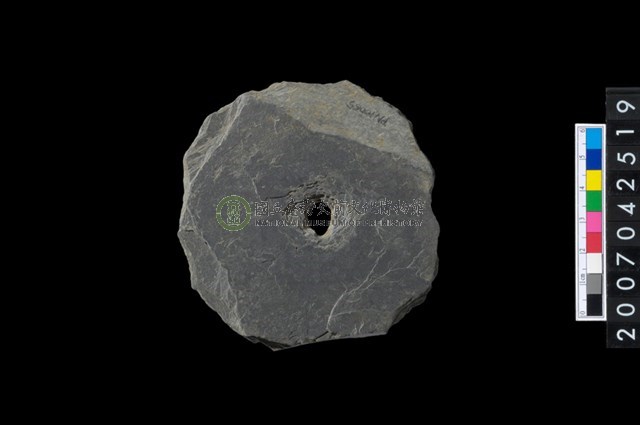 石環製作材料-中央帶小啄孔打製圓板