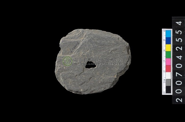 石環製作材料-中央帶小啄孔打製圓板