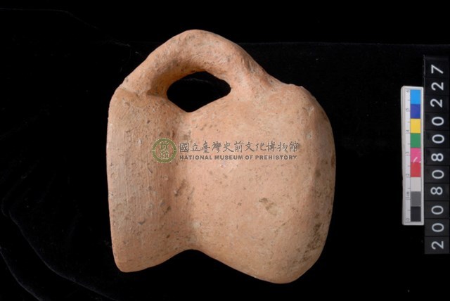 斂口圓腹平底附加單把罐