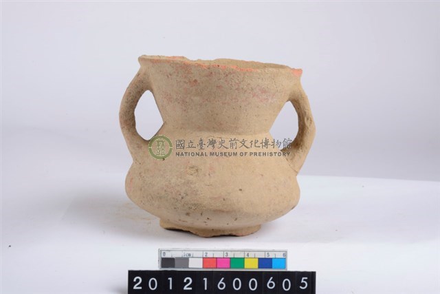 侈口雙豎把圈足罐