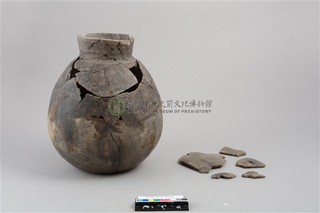 直口垂腹平底瓶(含蓋)