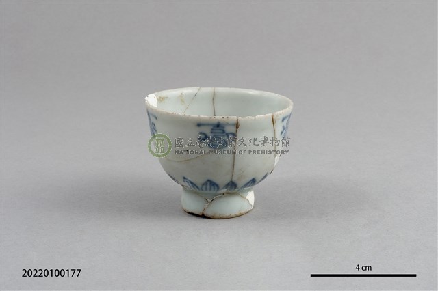青花壽字杯