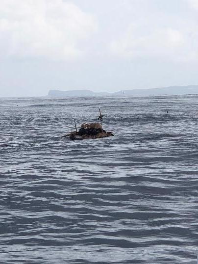 抵達與那國島外海