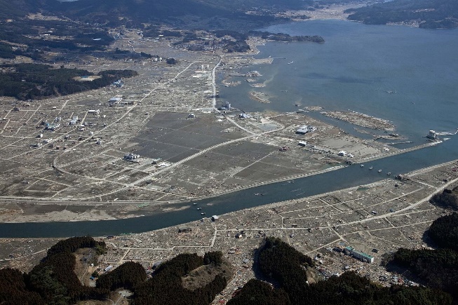 陸前高田市海嘯後景象