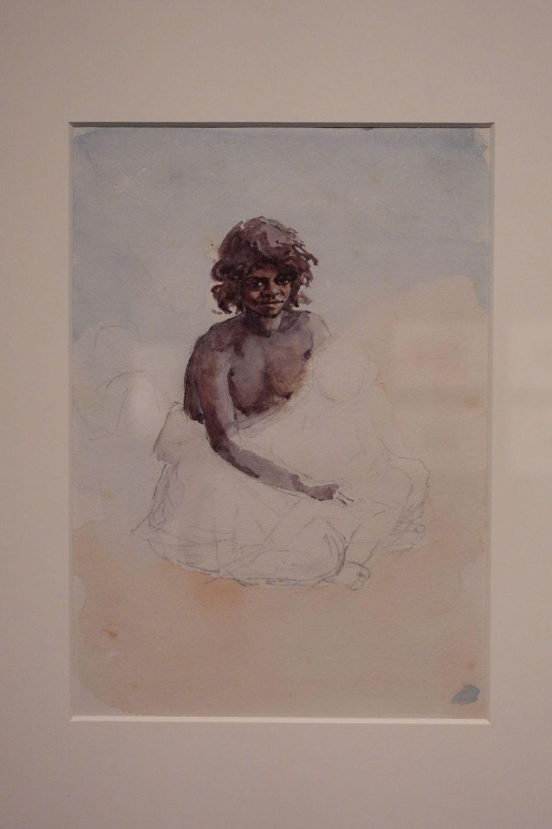 Harriet Jane Neville-Rolfe，〈原住民女子（未完成）〉（Aboriginal Girl (Unfinished)），約1884