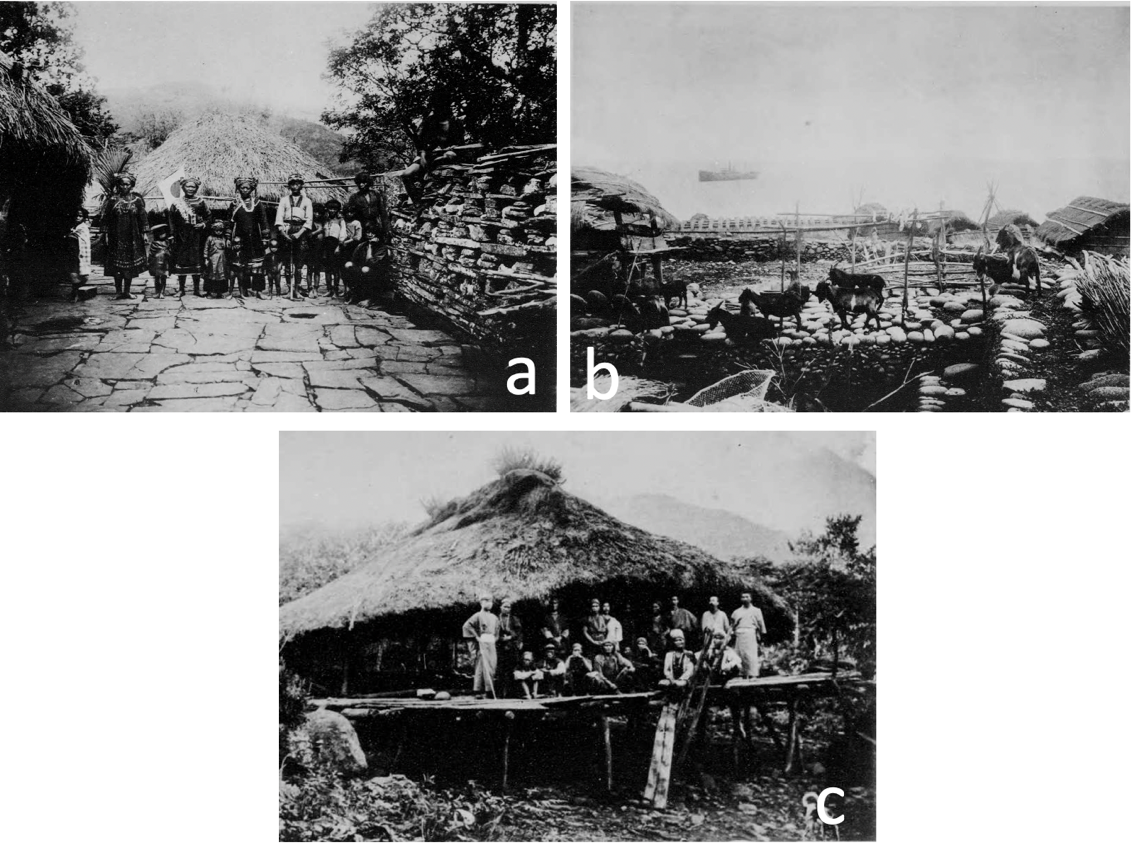 圖3.森氏攝影的寫實主義展示。原始影像來源為森丑之助（1915）；筆者後製組圖