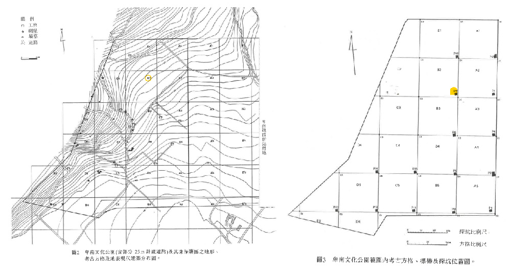 試掘報告中P8試掘坑的位置。