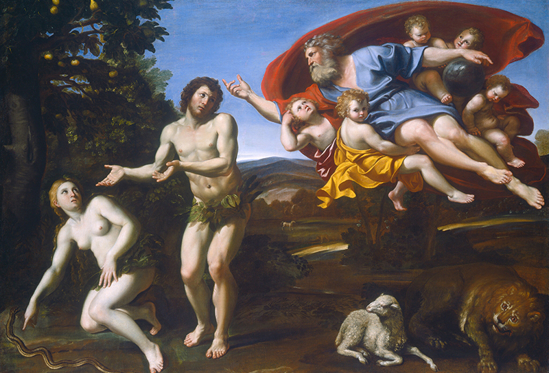 狡詐的蛇引誘亞當和夏娃吃了善惡樹的果