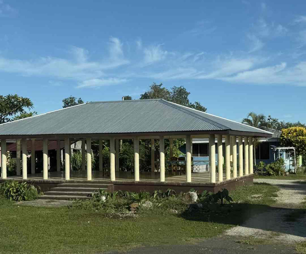 Samoa的家屋和聚會空間。