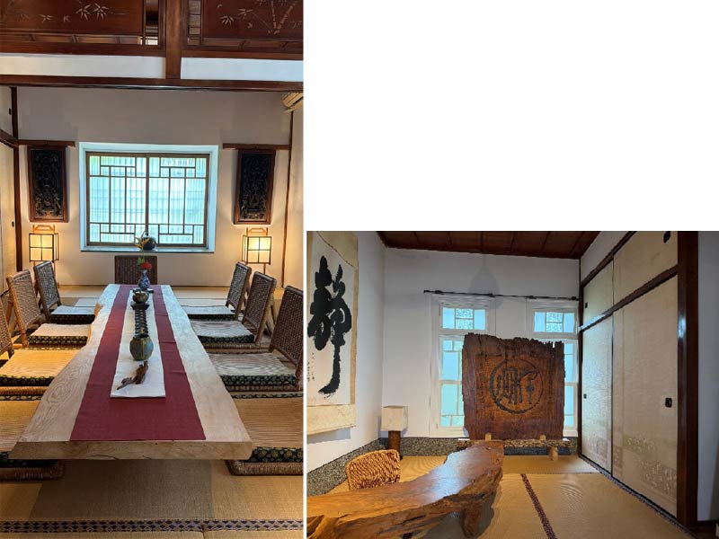 老宅內部格局充滿了濃濃的日本風味，為臺東縣內保存完整的老宅，屋內屋外部份建材由中國進口，至今依舊堅固如昔。